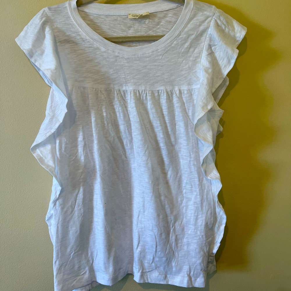 Cotton bleu white dress shirt